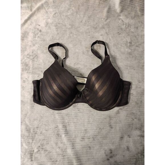 Maidenform Self Expressions Women's T-shirt Bra 5701 Black Size 38D - Picture 1 of 3